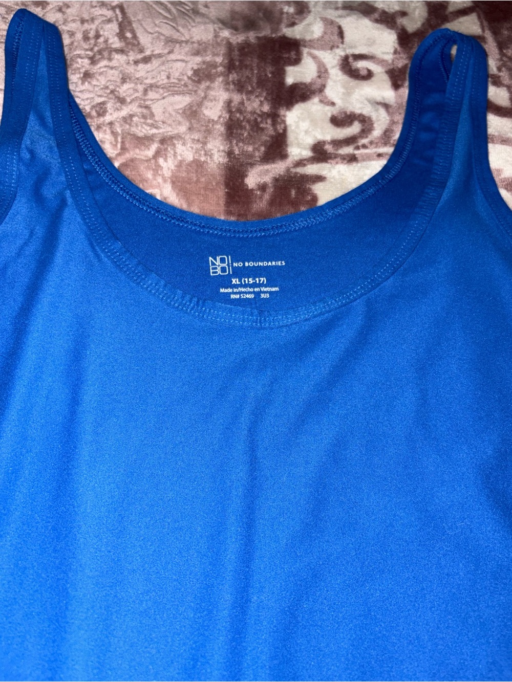 No Boundaries Bright Blue Scoop Tank